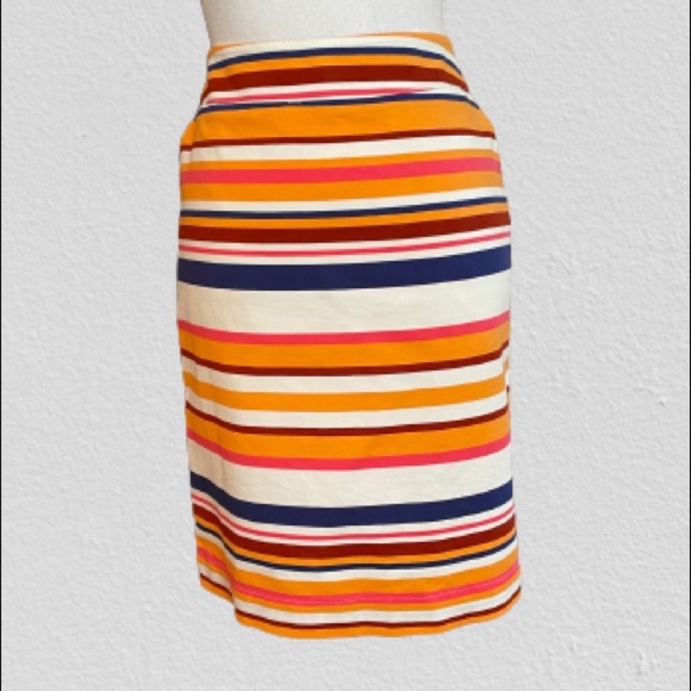 Skirt size 8 multicolored stripe